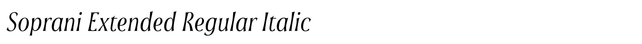 Soprani Extended Regular Italic image